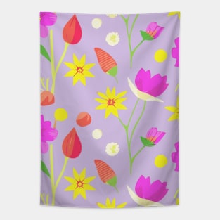 Simple Floral Pattern Tapestry