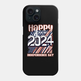 4 th of July Happy Independence Day 2024 Phone Case