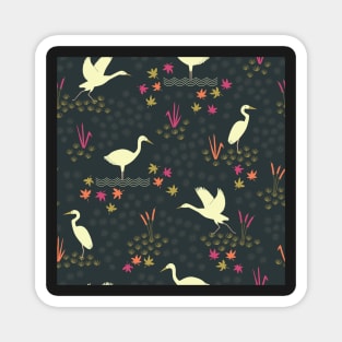 Dancing Cranes Magnet