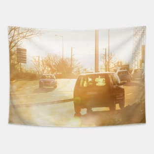 Vehicle gas exhaust Tapestry