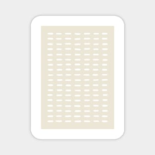 Beige dot lines pattern Magnet