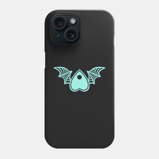 Planchette with Wings - Mint on Black Phone Case