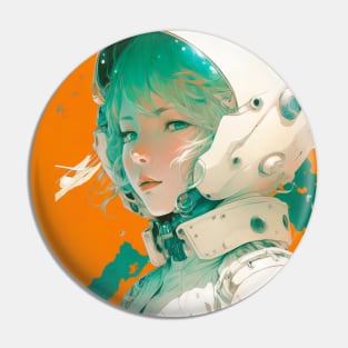 Astronaut girl Pin