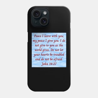 Bible Verse John 14:27 Phone Case