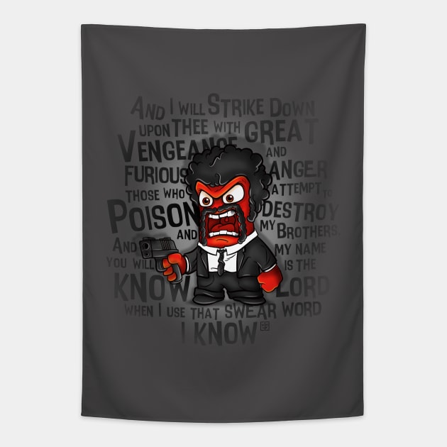 Furious Anger Tapestry by BITICOL