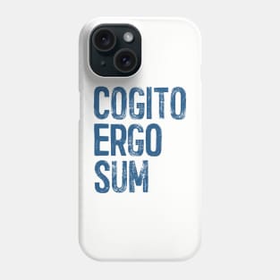 Cogito Ergo Sum / René Descartes Philosophy Quote Phone Case