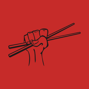 Fist Holding Chopsticks T-Shirt