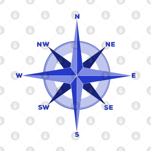 Cardinal Directions Compass Rose by DiegoCarvalho