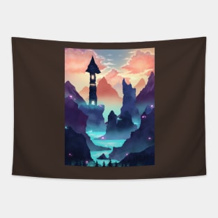 Lonesome Tower Tapestry