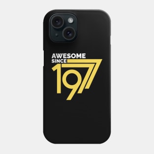 Retro Vintage Awesome Since 1977 Birthday Phone Case