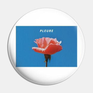 Cry and Flower Rhyme in French Pin