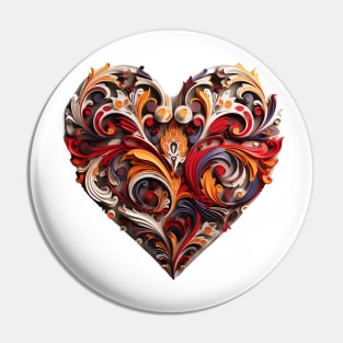 Alaska man heart Pin