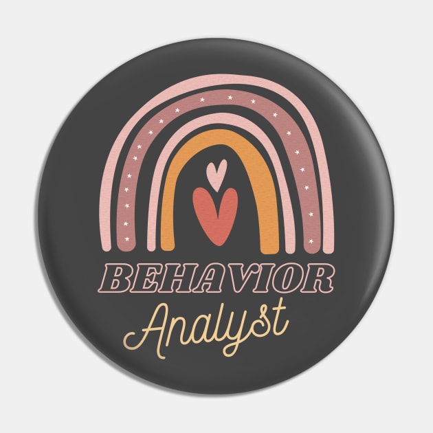 Behavior Analyst apparel or gift for every BA, BCBA or ABA Therapy student. Behavior Analyst appreciation gift Pin by The Mellow Cats Studio