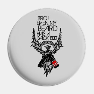 Beard Jiu Jitsu Pin