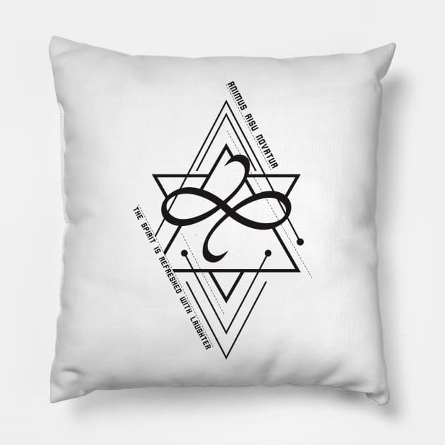 Animus Risu Novatur Pillow by Insomnia_Project