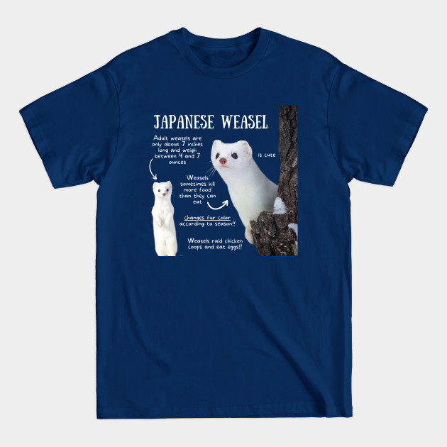 Disover Animal Facts - Japanese Weasel - Animal Facts - T-Shirt