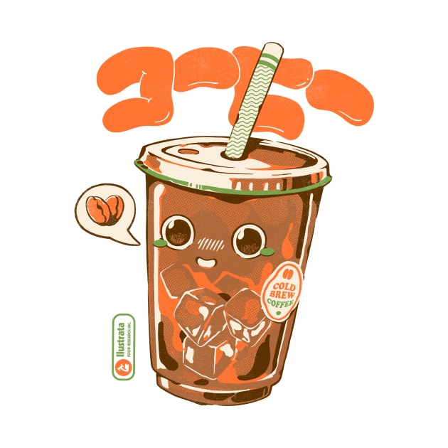 Cute Cold Brew Coffee by Ilustrata