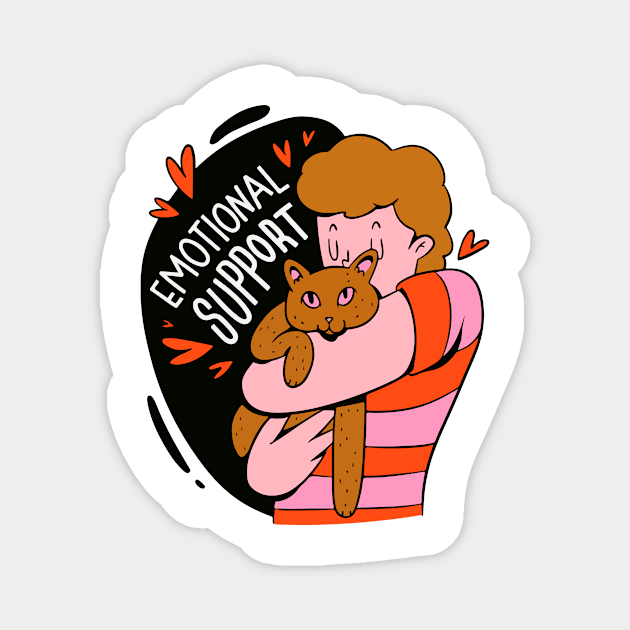 Emotional Support Magnet by timegraf