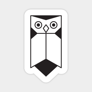 Geometric flat style owl design Magnet