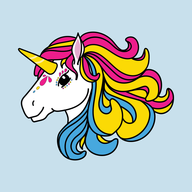 Rainbow Unicorn, Pansexual Pride by FairyNerdy