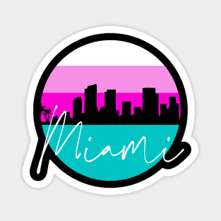 Miami Skyline South Beach Magnet