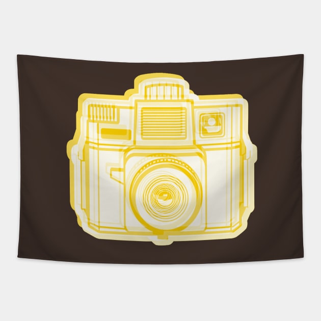 ISSF Society6 logo YELLOW REVERSE Tapestry by istillshootfilm