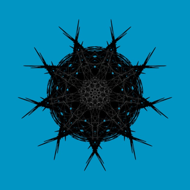 Dark scribbled mandala by MiNuRa