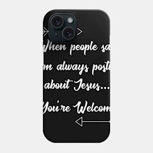 Jesus Social Media Funny Phone Case