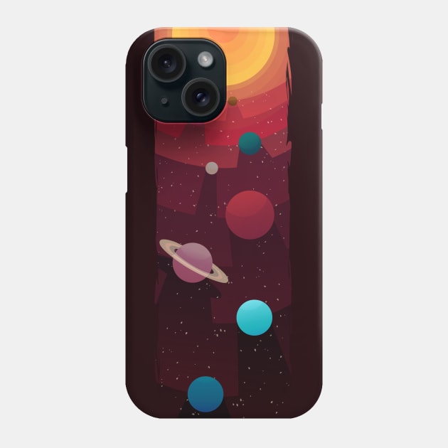 Solar System Phone Case by BadOdds