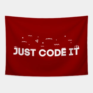 Just code it 1 White Hammad Tapestry