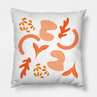 Orange Autumn Assortment Pattern Pillow