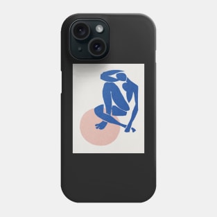 Blue nude Henri Matisse abstract art Phone Case