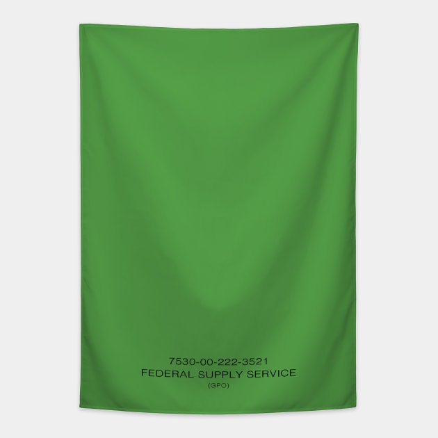 Army Green Notebook Tapestry by Cadet CasualTees