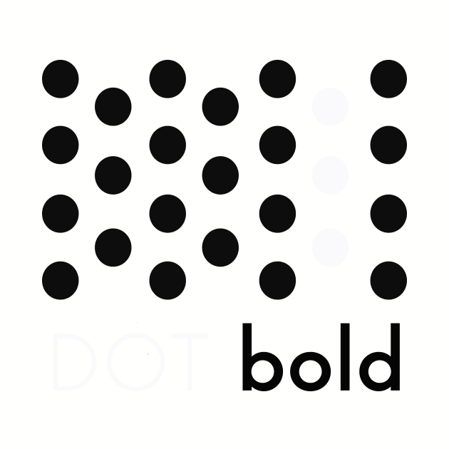 Dot bold white by Marisa-ArtShop