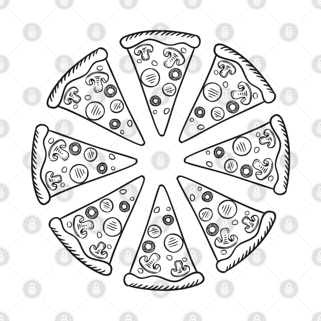 Pizza T-Shirt by ProShop1