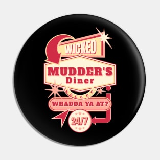Mudder's Diner T-Shirt Pin