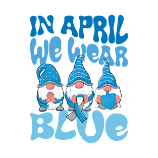 In April We Wear Blue Autism Awareness Month T-Shirt