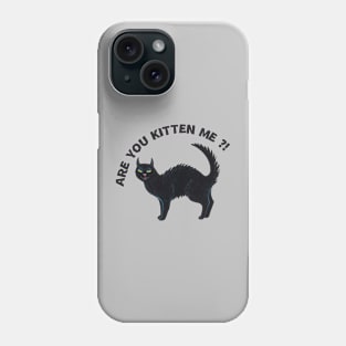 Are you kitten me?! Cat design Phone Case