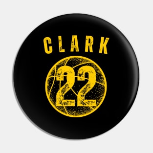 Clark Yellow Jersey Number 22 Pin