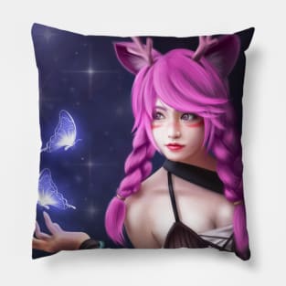 Deer Pretty Girl Pillow