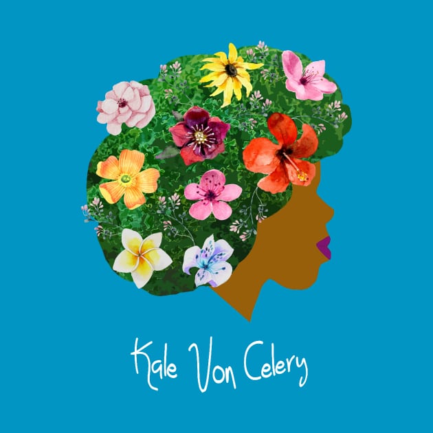 Kale Von Celery Floral Afro by Kale Von Celery