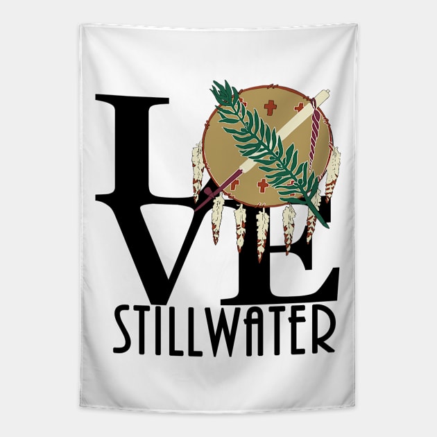 LOVE Stillwater Oklahoma Tapestry by Oklahoma