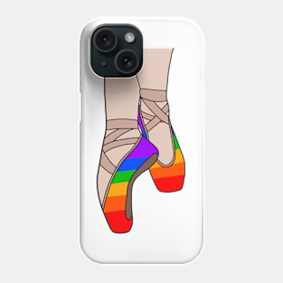 Rainbow pointe shoes Phone Case