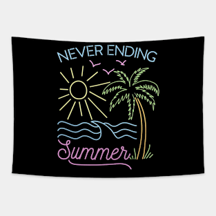 Never Ending Summer - Retrowave Tapestry