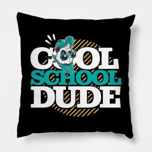 Cool School Dude Panda Pillow