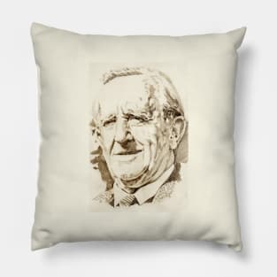 J. R. R. Tolkien in sepia Pillow