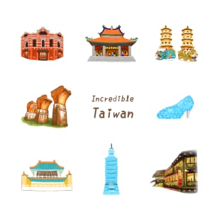 Famous buildings in Taiwan❤️ T-Shirt