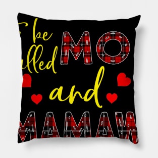 Blessed To be called Mom and mamaw Pillow