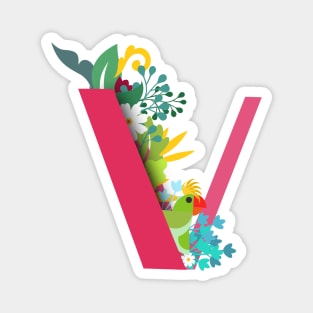 Tropical alphabet v Magnet