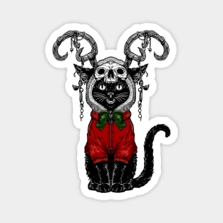 Krampus Christmas Cat Magnet